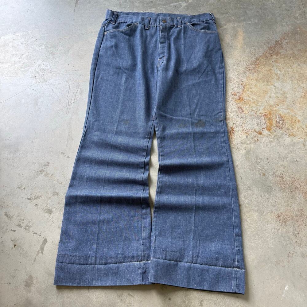 Vintage 70’s JCPenney Ranchcraft Classic Retro Bell Bottom Jeans Size 36x31
